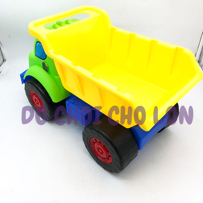 Đồ Chơi Xe Ben Xúc Cát ĐẠI Đi Biển size 50 CM hình mặt cười bằng nhựa