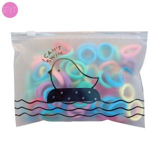 Bộ 100 dây cột tóc đơn giản iFIT phong cách Hàn Quốc cho nữ