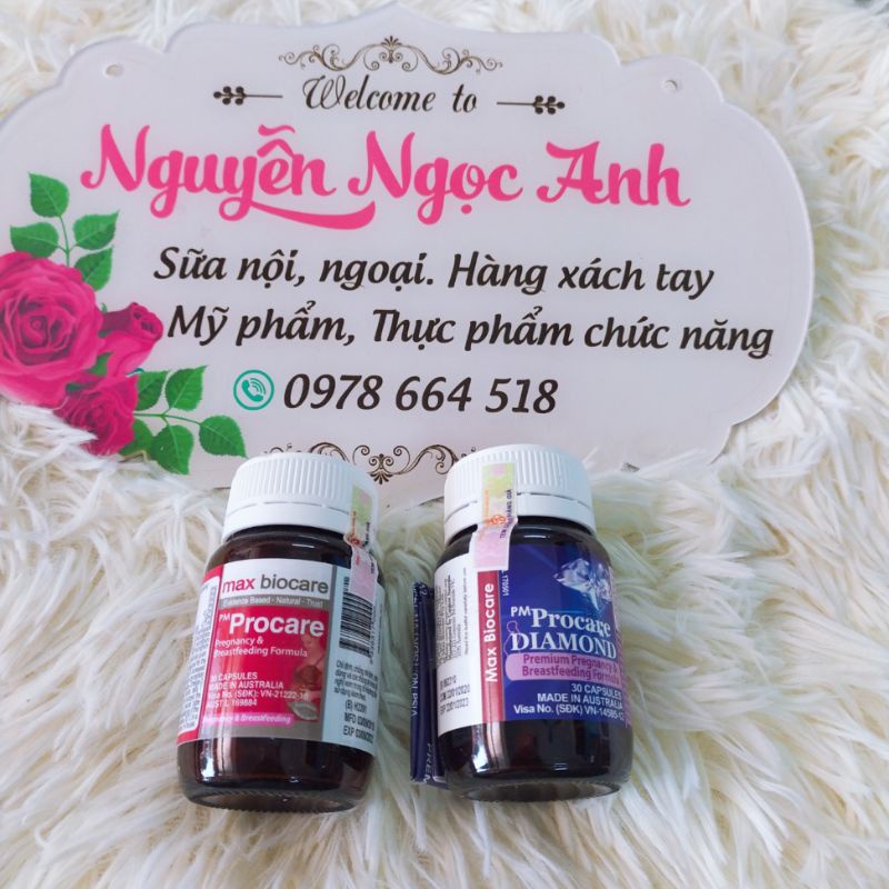 PM Procare lọ 30 viên vitamin tổng hợp cho bà bầu