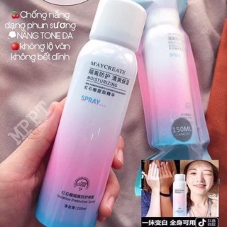 Xịt chống nắng M’AYCREATE và makeup body