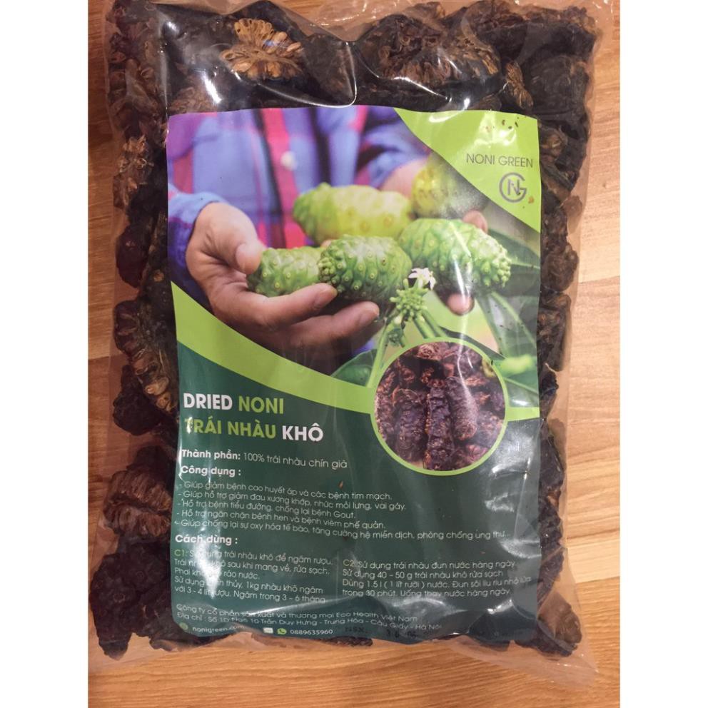 Trái nhàu,quả nhàu khô loại đều đẹp - túi 1kg - dùng ngâm rượu, sắc nước ECOHEALTH