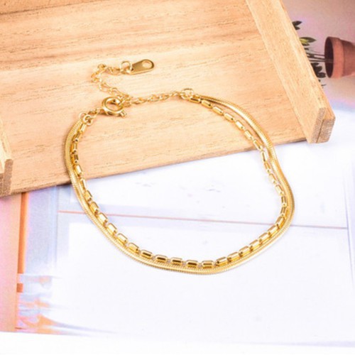 Lắc Tay Nữ 2 Vòng Titan Ko Đen TT 2949