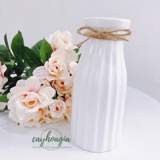 Bình cắm hoa bằng sứ cao cấp (không kèm hoa)