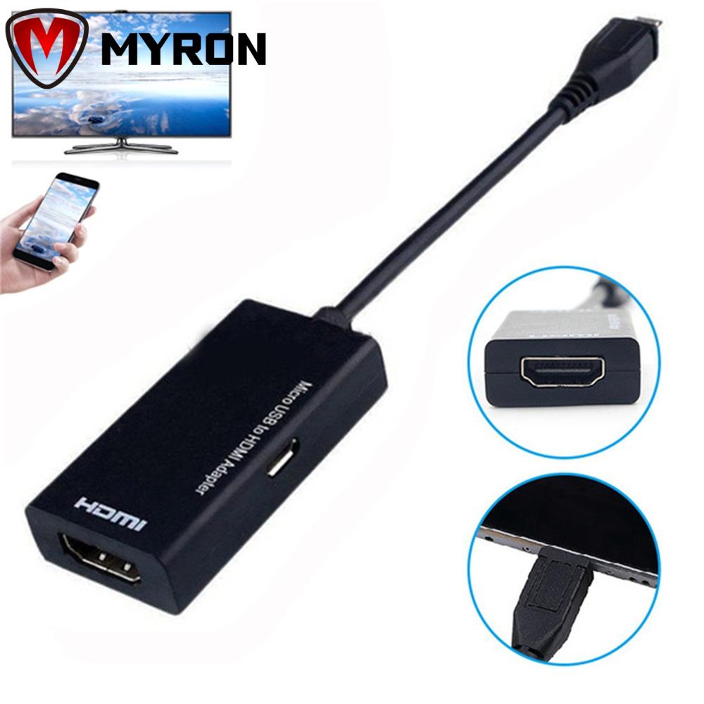 Cáp Chuyển Đổi Từ Cổng Micro Usb Sang Hdmi 1080p Hdtv Tiện Dụng