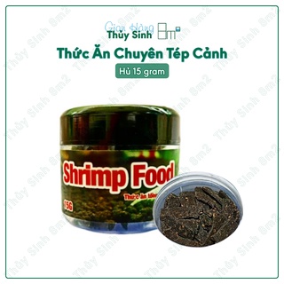 Shrimp food thức ăn tổng hợp chuyên dành cho tép cảnh 15 gram - đầy đủ dinh dưỡng, sạch nước - 8m2
