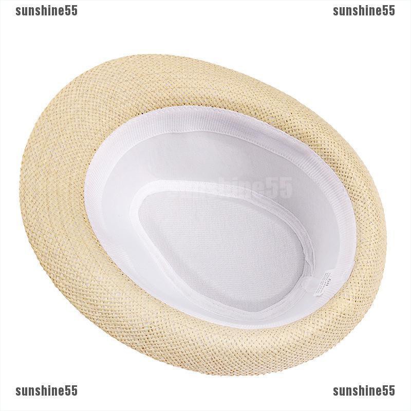 Mũ cao bồi mềm vành rộng bằng rơm cá tính cho nam nữ