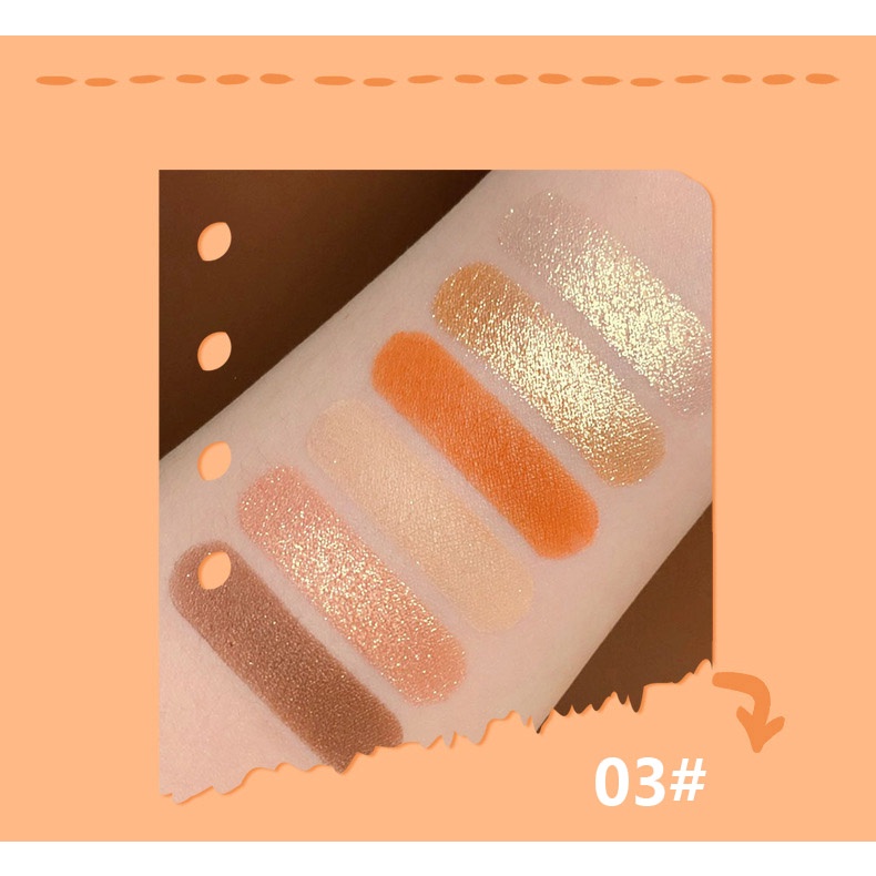 (Hàng Mới Về) Bảng Phấn Mắt Maffick 6 Màu Lì Dễ Thương Chống Thấm Nước Cho Nữ | BigBuy360 - bigbuy360.vn