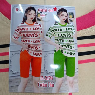 dưới 60kí_Đồ Bộ Quần Ngố Thun Cotton Thái Quỳnh Anh