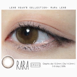 Áp tròng RARA BROWN-OLENS (LENS XOẮN)