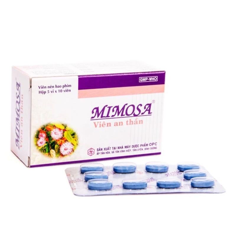 Mimosa Viên uống cho giấc ngủ ngon và sâu hộp 50 viên