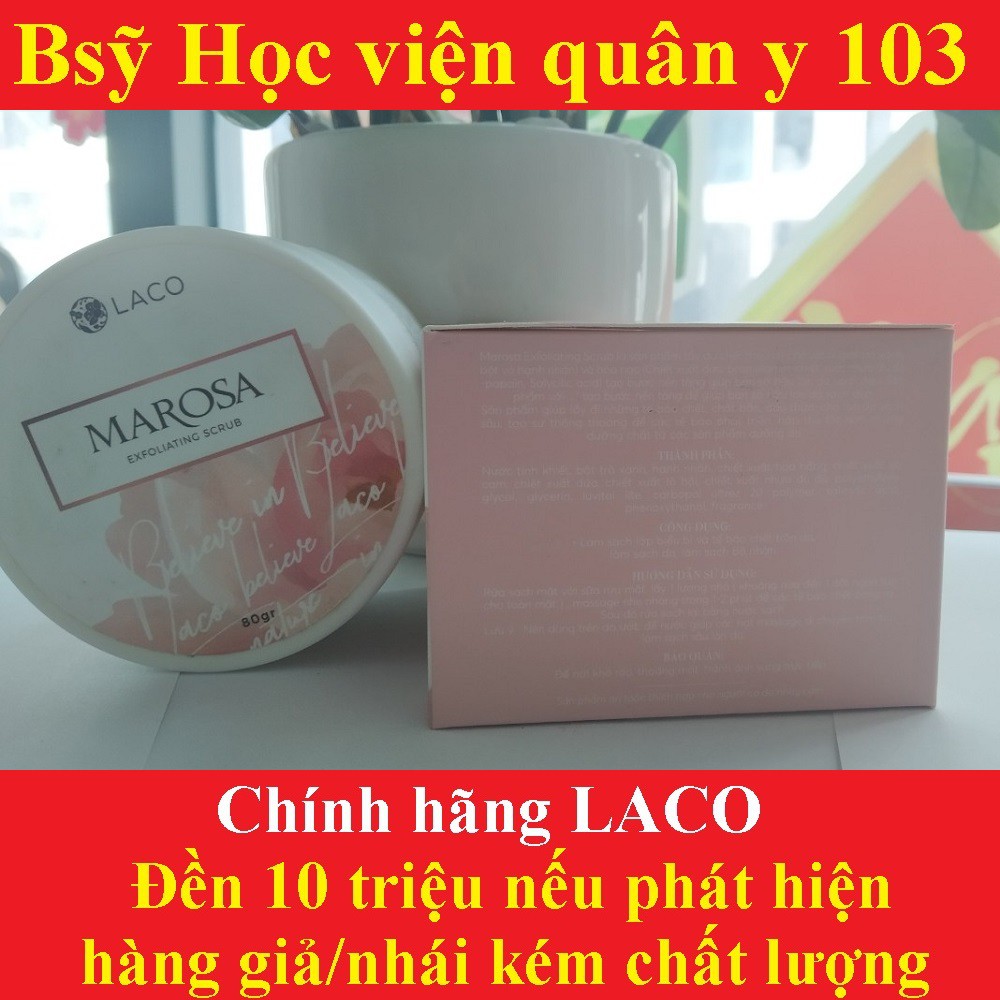 Tẩy Da Chết Marosa Scrub Laco, Làm Sạch Da,Bã Nhờn,Biểu Bì, Tẩy Tế Bào Chết, phục hồi làn da sáng trắng tự nhiên