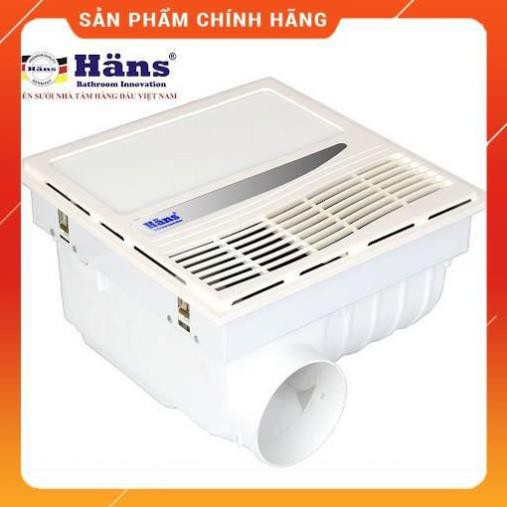 Quạt thông gió kèm sưởi thổi-âm trần-công tắc HANS HA-S - Hàng cao cấp chính hãng Huy Anh