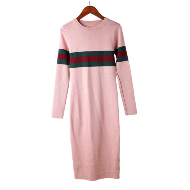 [Mã WAMST112 giảm 25k đơn 150k] Đầm len body pha vạch gucci | BigBuy360 - bigbuy360.vn