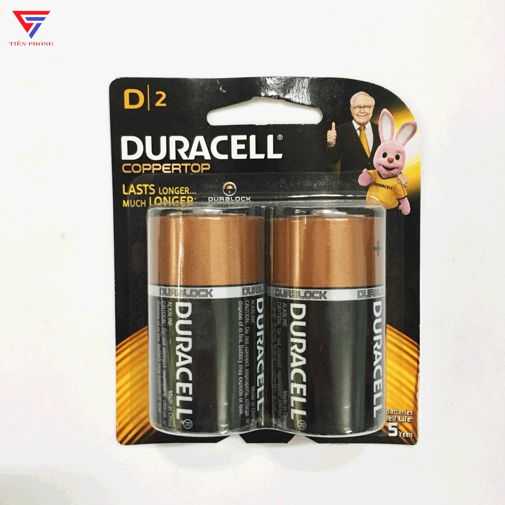 Combo 2 Vỉ Pin Duracell Đại Alkaline Chính Hãng