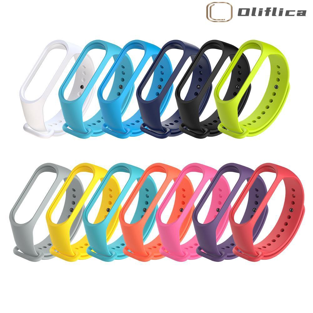 Dây Đeo Silicon 220mm Thay Thế Cho Đồng Hồ Thông Minh Xiaomi Miband 3