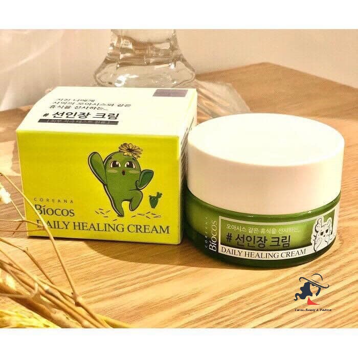 Kem dưỡng ảm và phục hồi Coreana Biocos Daily Healing Cream 50g