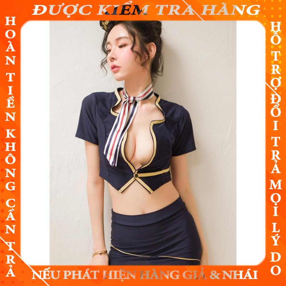 Bộ cosplay sexy nữ phi công trang phục nữ tiếp viên hàng không gợi cảm váy ngủ đầm ngủ sexy CP07 1044  okhucli | BigBuy360 - bigbuy360.vn