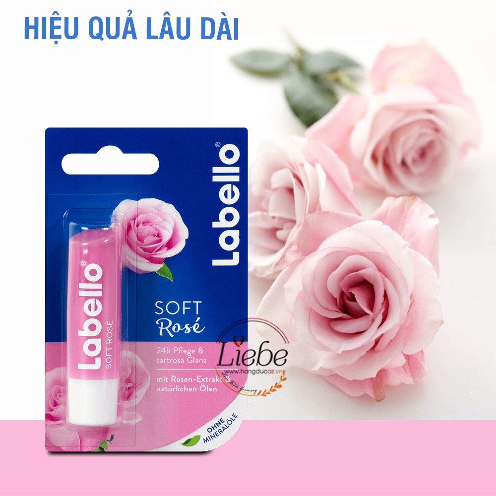 Son dưỡng môi Labello Đức hết khô môi, nứt nẻ cho da nhạy cảm, hàng chính hãng