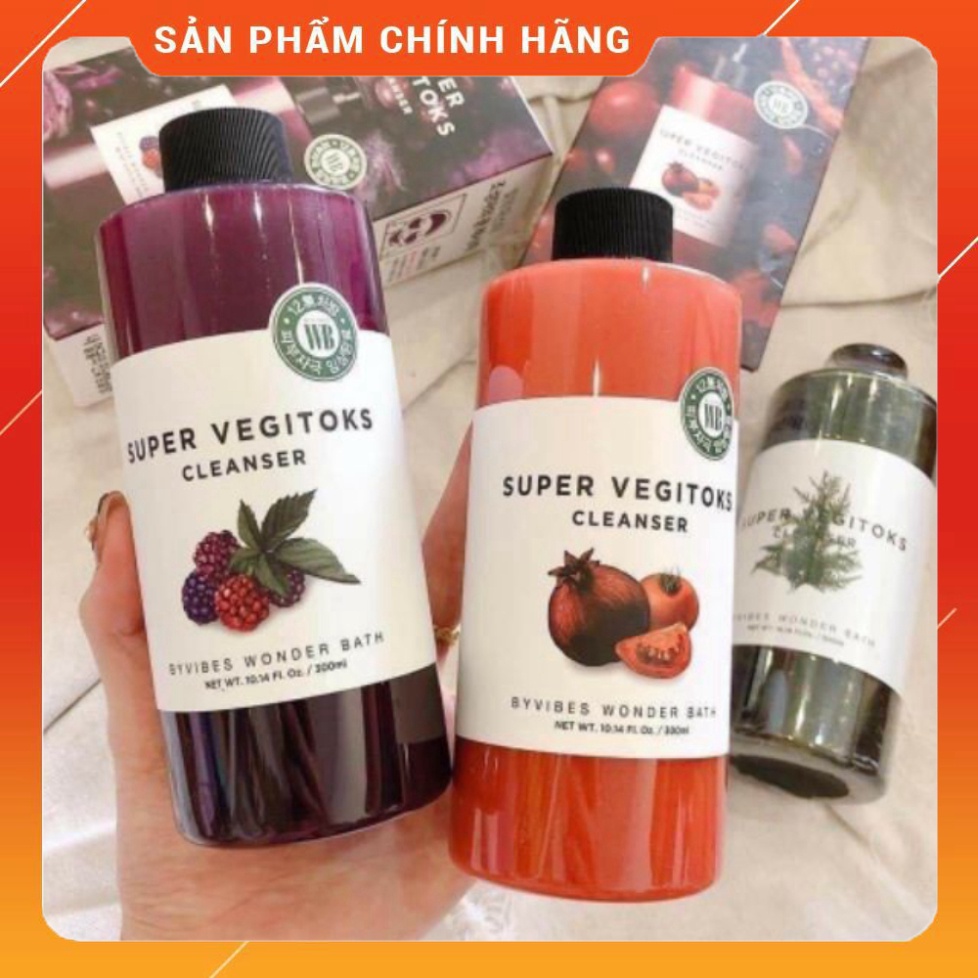 Sữa rửa mặt thải độc rau củ Super Vegitoks Cleanser