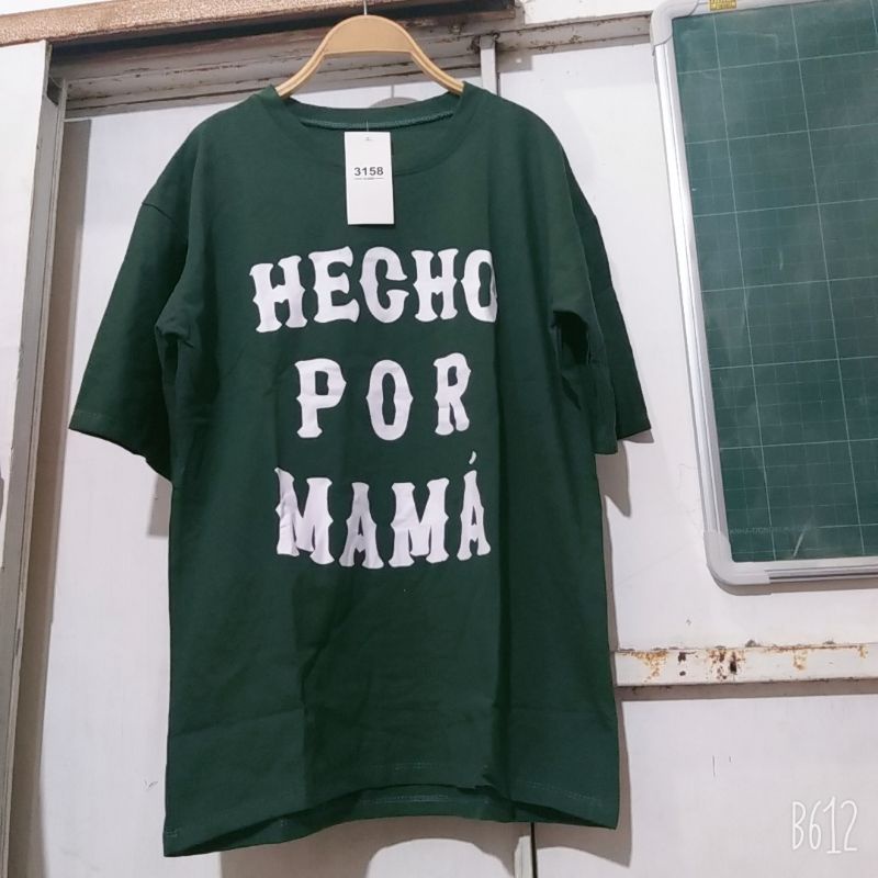 Áo phông 3158, áo thun tay lỡ from rộng chất cottong dày đẹp in hình MAMA