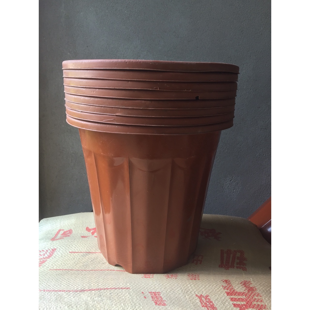 5 CHẬU NHỰA TRỒNG CÂY MÃ #E350 (BẠT PHỦ ĐẤT CHỐNG CỎ MỌC, BẦU KHAY TÚI ƯƠM...)