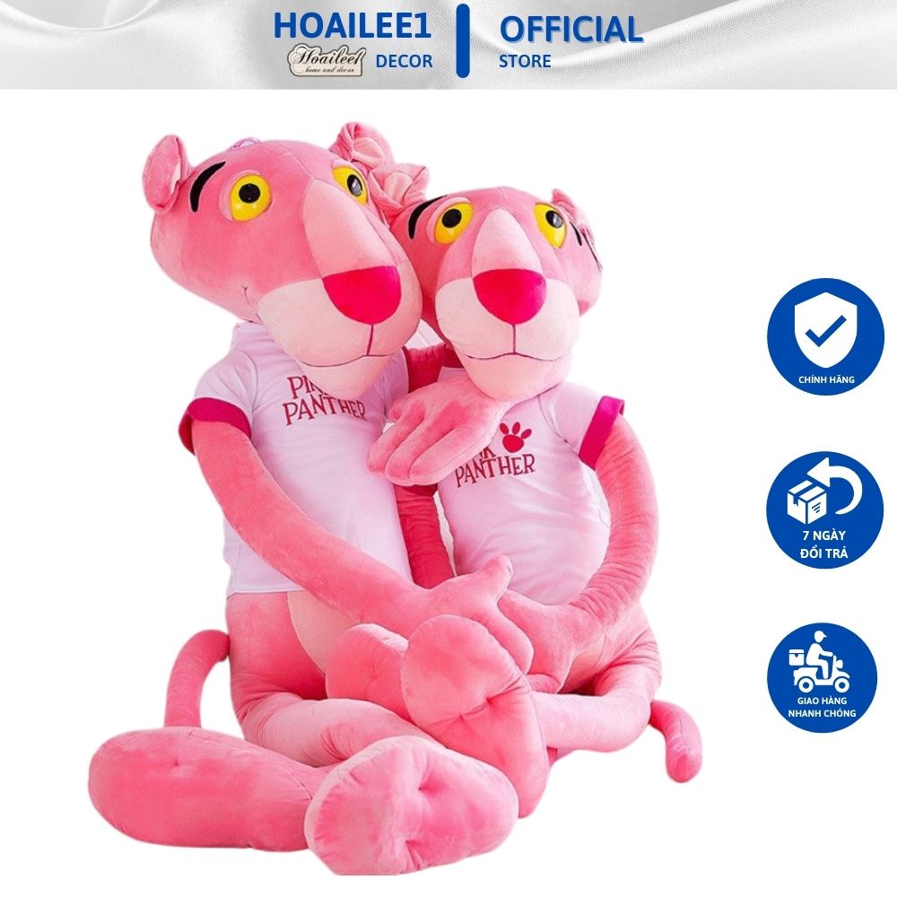 △ Gấu Bông Báo Hồng Pink Panther Ngộ Nghĩnh size 60cm 80cm 100cm 1m 1m3 1m6 1m8