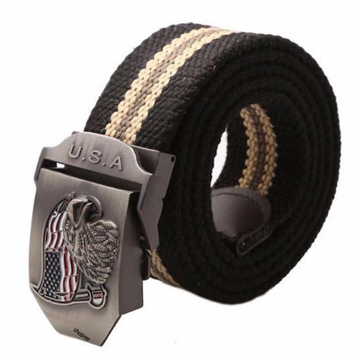 Thắt lưng, nịt lưng vải US Army mặt đại bàng