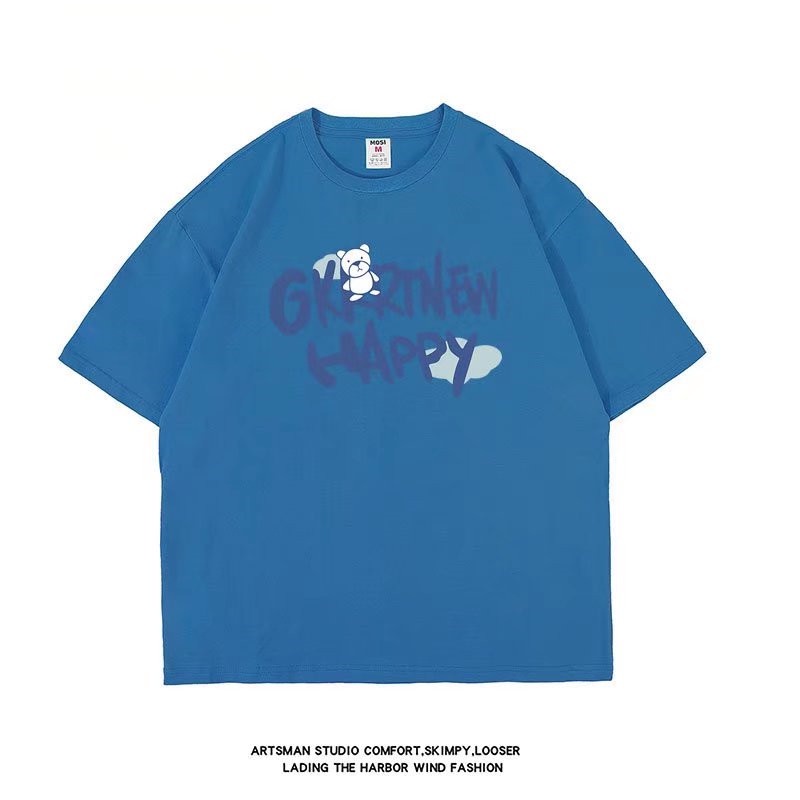 Áo Thun Nam Tay Ngắn Dáng Rộng In Chữ M-8XL