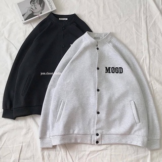 Áo Khoác Nữ From Rộng Jem Closet Studio Áo Bomber Nữ MOOD Style Hàn Quốc 2 Màu Xám Và Đen 10333