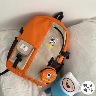 [Sẵn xanh] Balo ulzzang nam nữ đen in hình rocket