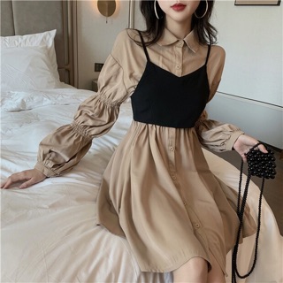 Váy tiểu thư kèm yếm ulzzang