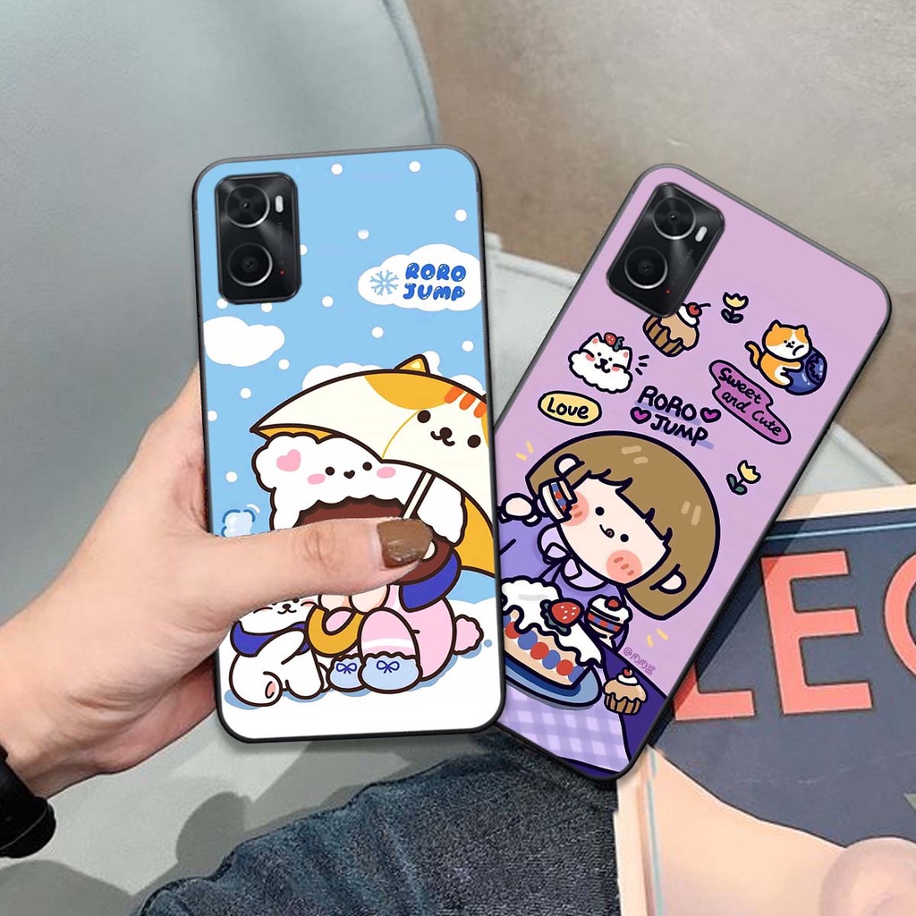 Ốp lưng Oppo A76 / A36 HÀNG LOẠI 1 . Vỏ điện thoại Oppo in hình RoRo Jump đáng yêu