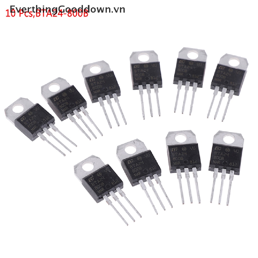 Bộ 10 Linh Kiện Điện Tử BTA24-800B BTA24 TRIAC 24A / 800V TO-220