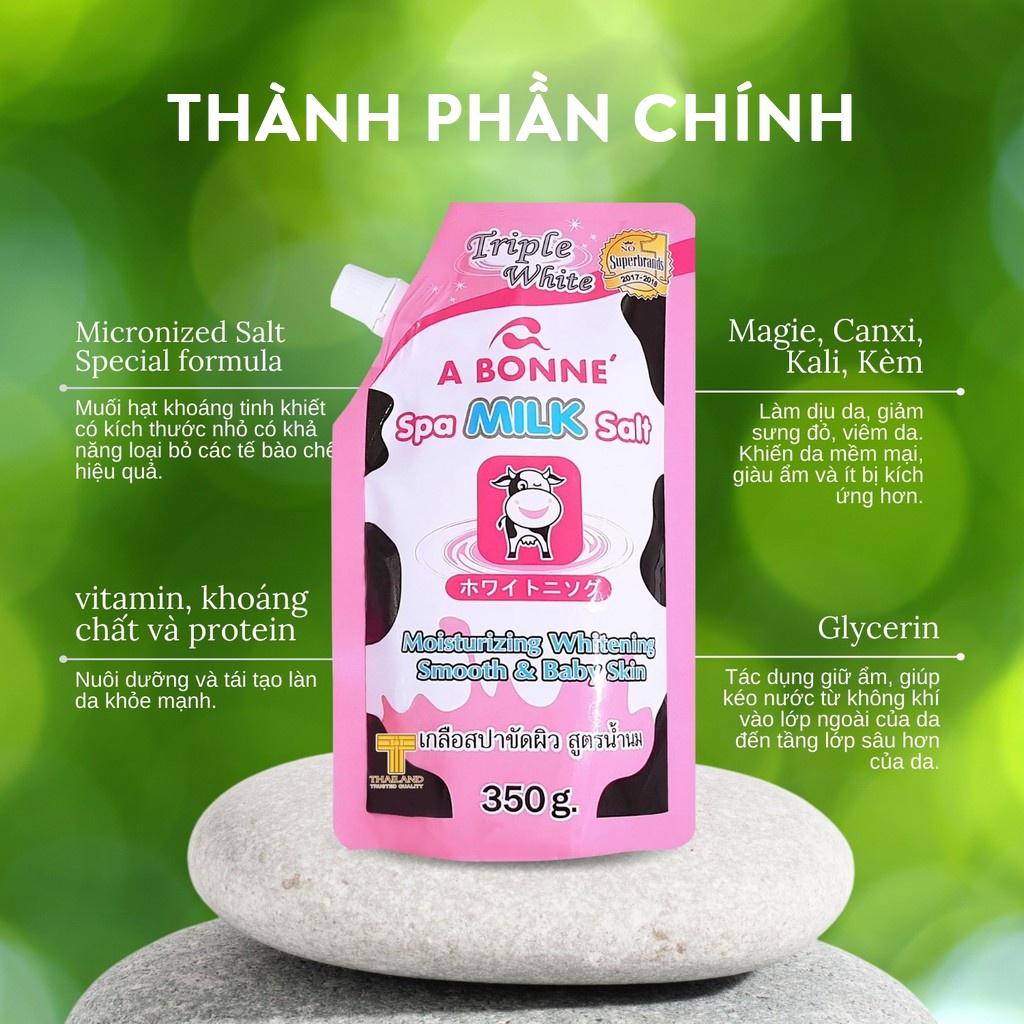 Muối Tắm Sữa Bò Tẩy Tế Bào Chết A Bonne Spa Milk Salt Thái Lan 350g - Australiamart