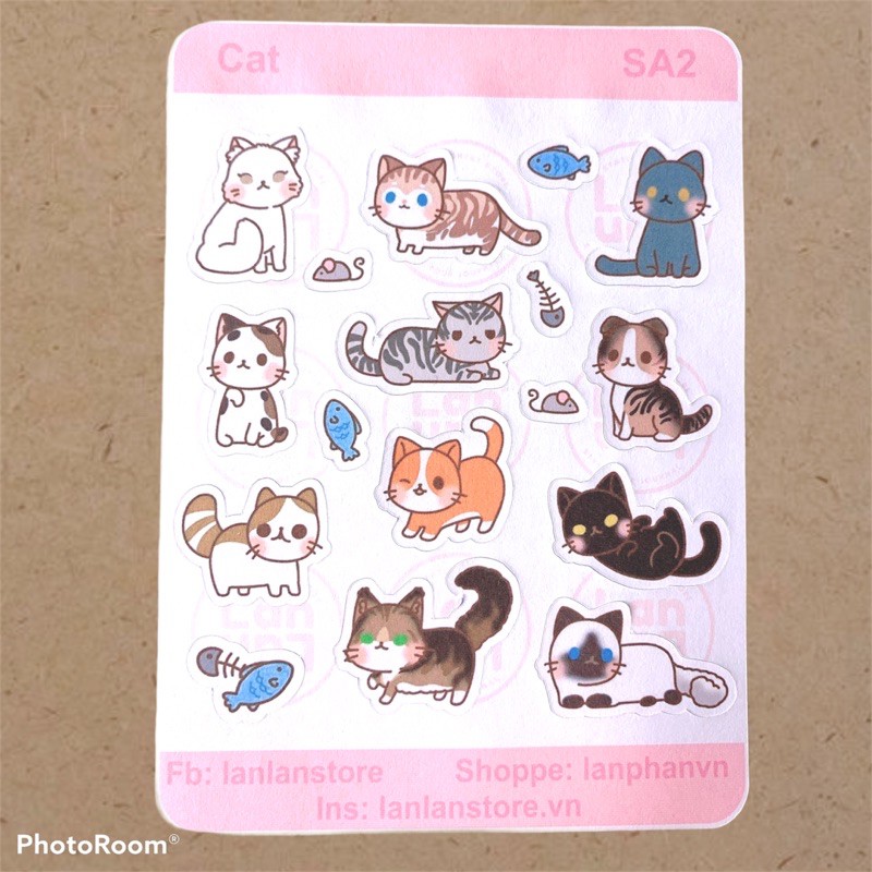 Sticker/ hình dán trang trí bullet journal, sổ, scrapbook, album của lanlanstore