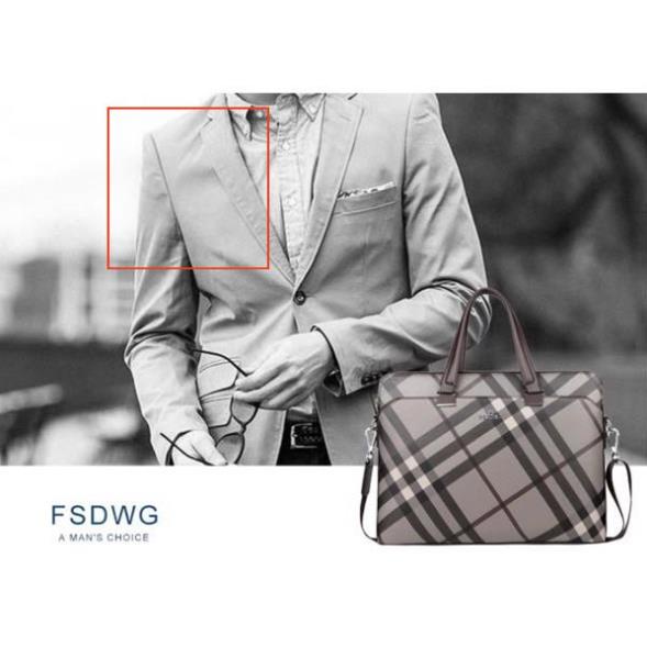 Chính Hãng cặp da cao cấp Cặp da kẻ sọc FSD WG07 chính hãng (Bảo hành 3 năm-kèm ảnh thật) | BigBuy360 - bigbuy360.vn