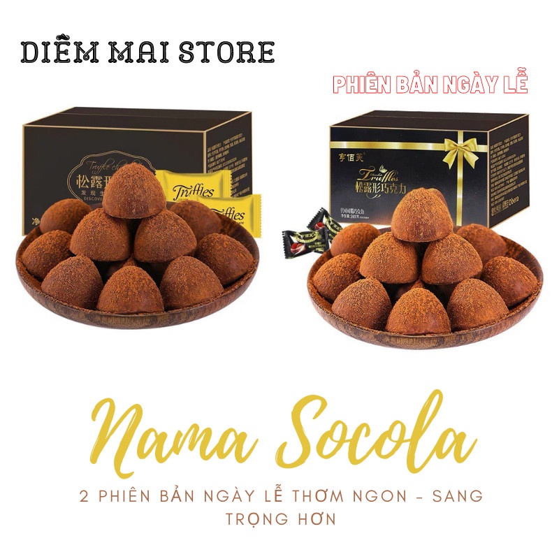 Socola Tươi Nama Truffles Hộp 500g 𝑭𝒓𝒆𝒆𝑺𝒉𝒊𝒑 - Hàng nội địa