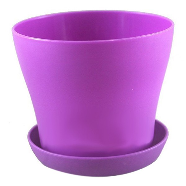 Bộ 8 Chậu Hoa Nhỏ Bằng Nhựa 4 Inch Nhiều Màu Sắc
