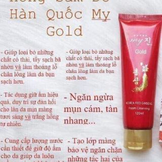 SỬA RỬA MẶT NHÂN SÂM HÀN QUỐC CHÍNH HÃNG