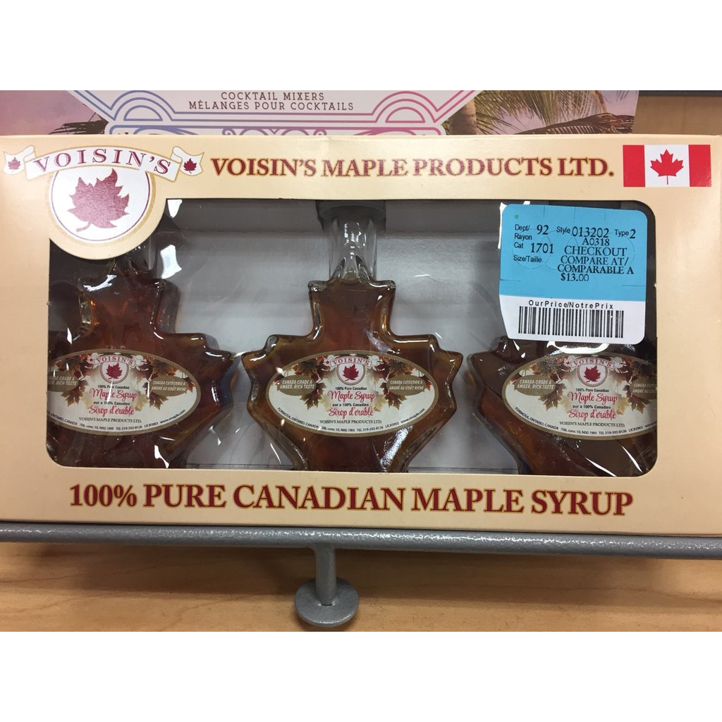maple syrup (siro lá phong) phiên bản chai lá phong