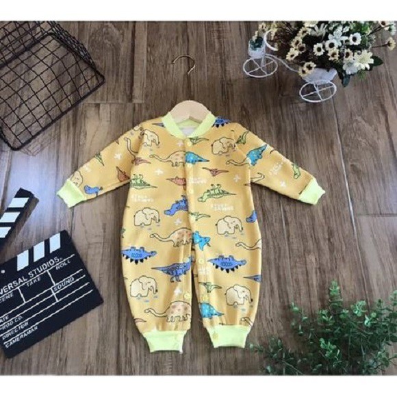 Body nỉ lông cúc giữa cho bé trai gái