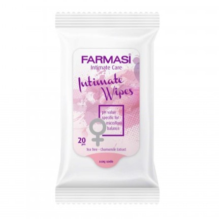 Khăn Ướt Vệ Sinh Vùng Kín FARMASI INTIMATE WET WIPES 20PCS (1931WET}