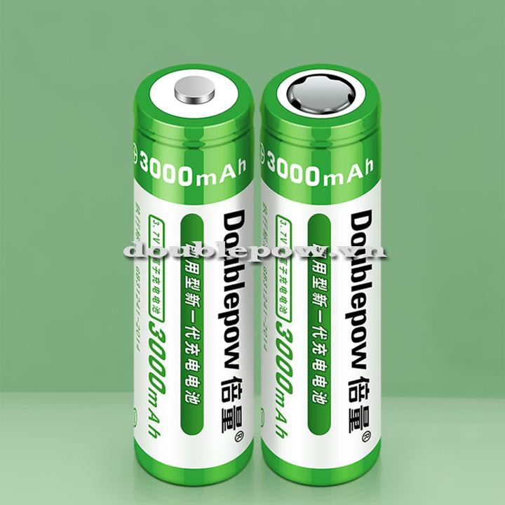 Cell pin sạc 18650 3.7V Doublepow dung lượng thực 3000mAh dùng cho sạc dự phòng, đóng pin các loại máy