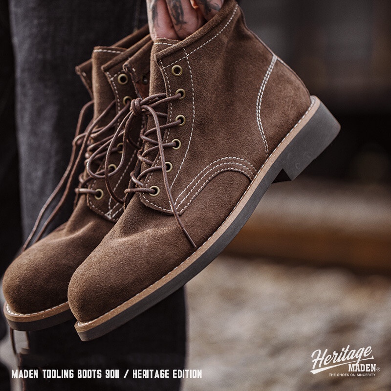 Giày bốt martin MADEN cổ cao phong cách Anh quốc độc đáo thời trang mùa đông 2022 mới cho nam