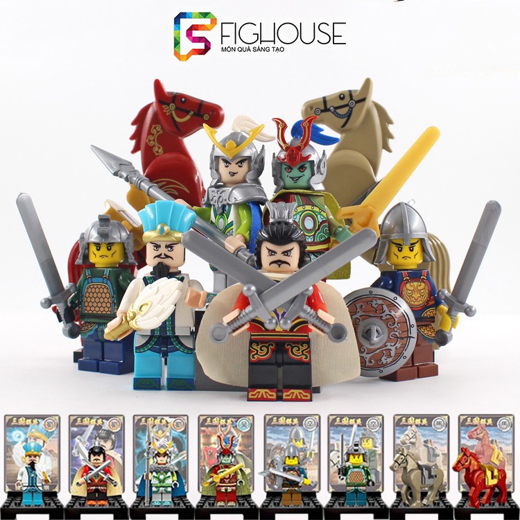 Combo Minifigures Tam Quốc Diễn Nghĩa Enlighten 1501A Hoặc 1501B - Đồ Chơi Lắp Ráp Xếp Hình