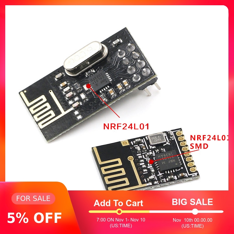 Mô Đun Thu Phát Không Dây Nrf24L01+2.4Ghz Cho Micro