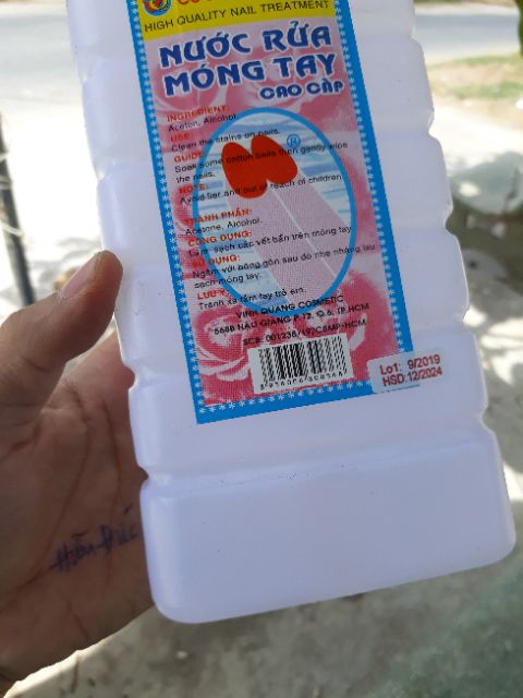 Chai nước rữa móng 1000ml