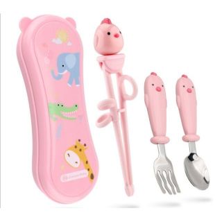 Bộ thìa dĩa đũa tập ăn dặm cho bé thương hiệu Goryeo Baby Hàn Quốc