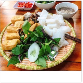 Đĩa phíp nhựa giả mây, mẹt bún đậu, đĩa nhựa 25cm, dĩa nhựa