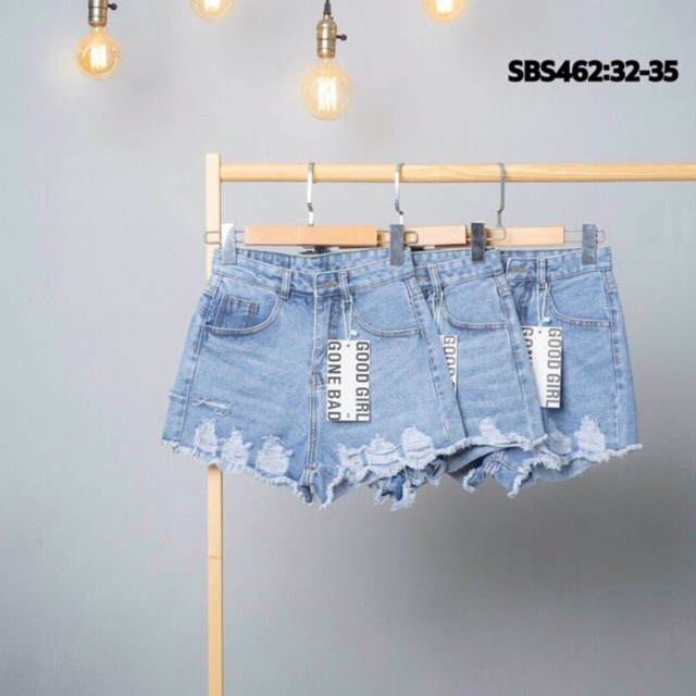 Quần short jean rách bụi 32-38